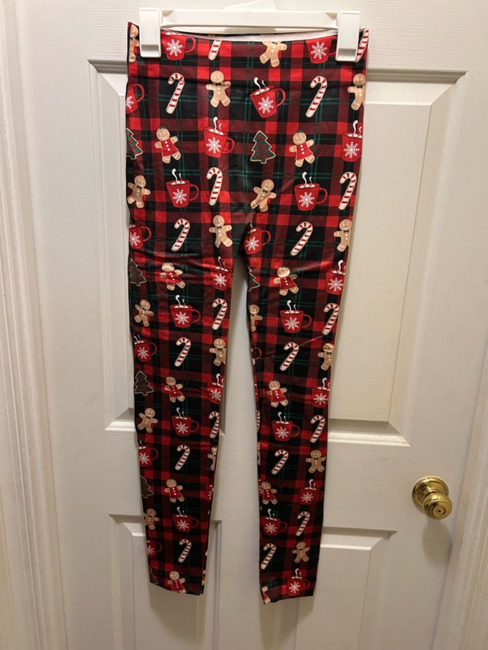Target Red Black Plaid Christmas Print Leggings